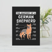 De Anatomie Van Een Duitse Herder Kaart (Staand voorkant)