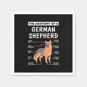 De anatomie van een Duitse herder Servet