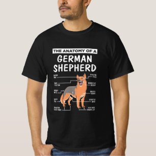 De anatomie van een Duitse herder T-shirt