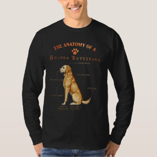 De anatomie van een GOLDEN RETRIEVER DOG - beste c T-shirt