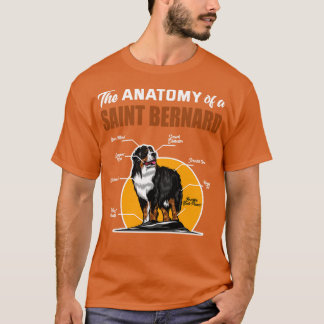 De anatomie van een sint-bernard t-shirt