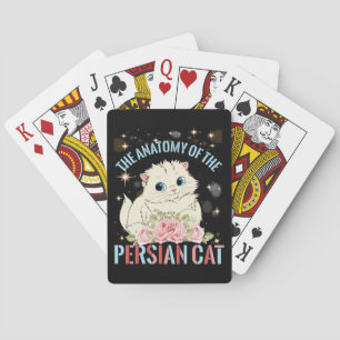 De anatomie van het Perzische katje Pokerkaarten