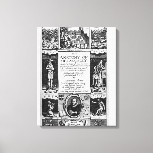 De anatomie van Melancholy Canvas Afdruk (Voorkant)