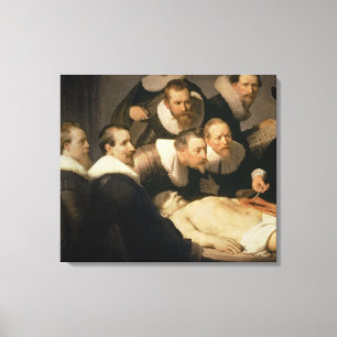 De Anatomy Lesson van Dr. Nicolaes Tulp, 1632 Canvas Afdruk