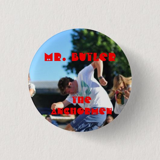 De Anchormen: Eric Butler Ronde Button 3,2 Cm (Voorkant)