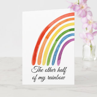 De andere helft van mijn regenboog... je maakt me kaart
