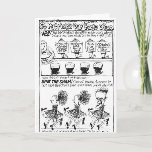 De andere Kaart van de Dag St.Patrick (Voorkant)
