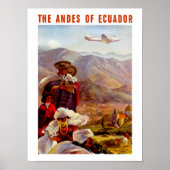 De Andes van Ecuador Poster (Voorkant)