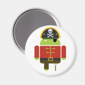De Android Pirate Magnet Magneet (Voorkant / Achterkant)