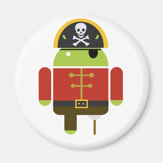 De Android Pirate Magnet Magneet (Voorkant)