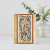 De Angels van de Hierarchy Cherubim, Burne Jones Briefkaart (Staand voorkant)