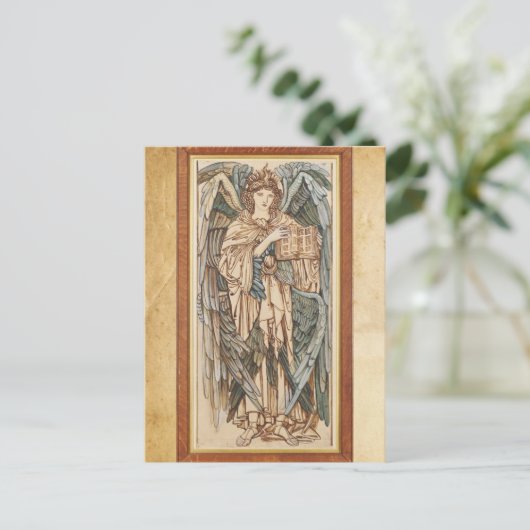 De Angels van de Hierarchy Cherubim, Burne Jones Briefkaart (Staand voorkant)