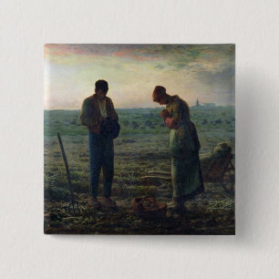 De Angelus, 1857-59 Vierkante Button 5,1 Cm