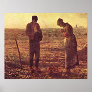 De Angelus bidt de reclamemaagd Mary Poster