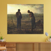 De Angelus van Jean-François Millet Canvas Afdruk (Insitu (Woonkamer))