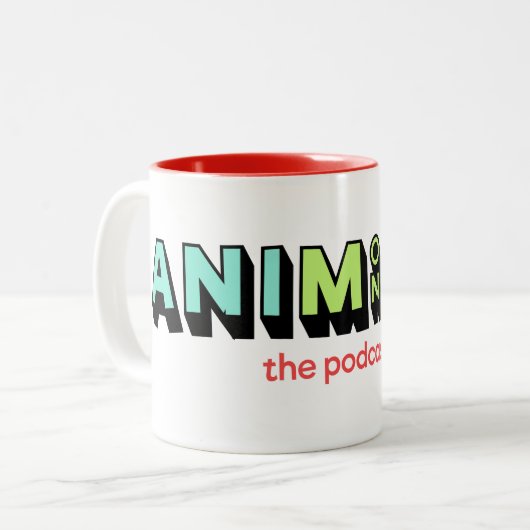 De AniMug Tweekleurige Koffiemok (Voorkant links)