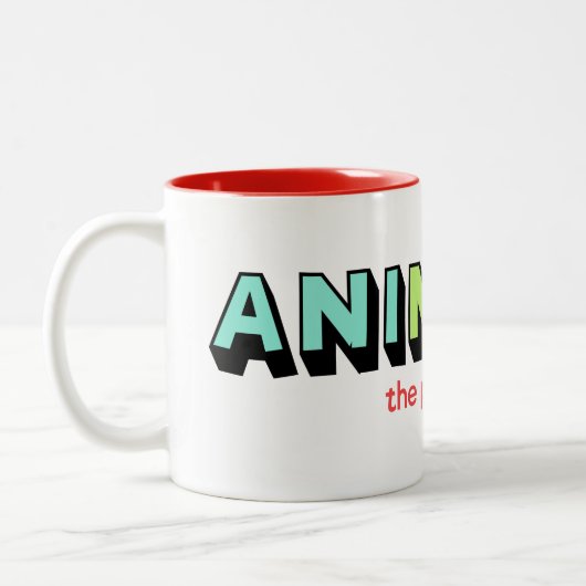 De AniMug Tweekleurige Koffiemok (Links)