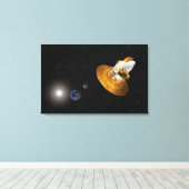 De anisotroop van de Wilkinson-microgolf Canvas Afdruk (Insitu (Houten vloer))