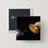 De anisotroop van de Wilkinson-microgolf Vierkante Button 5,1 Cm (Voorkant /achterkant)