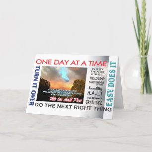 de aniversary kaart 16rev van terugwinningsslogans