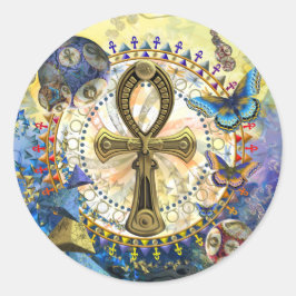De Ankh Ronde Sticker