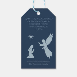 De Annunciatie-cadeaubijlage – Engel Gabriël en Ma Cadeaulabel