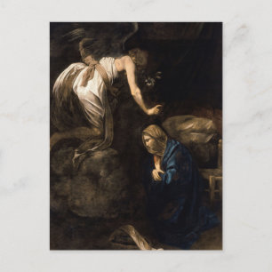 De annunciatie door Caravaggio Briefkaart