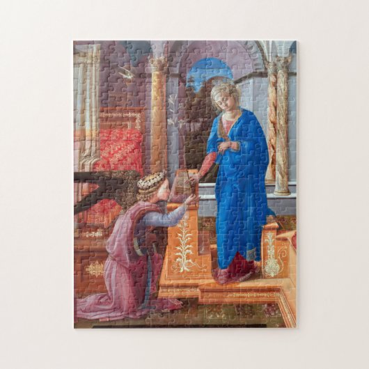De annunciatie, Filippo Lippi, 1440 Legpuzzel (Verticaal)