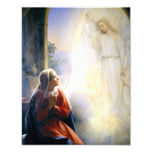 DE ANNUNCIATIE. FOTO AFDRUK