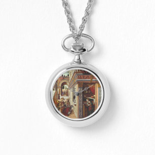 De Annunciatie, met Sint Emidius Horloge