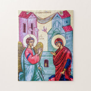 De annunciatie Orthodoxe Christelijke Icoon Legpuzzel