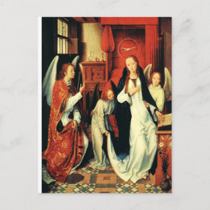 De Annunciatie van de Maagd Maria door Hans Memlin Briefkaart