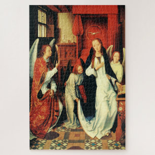 De Annunciatie van de Maagd Maria door Hans Memlin Legpuzzel