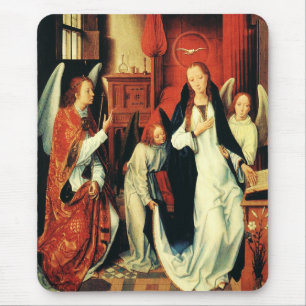 De annunciatie van de Maagd Maria door Hans Memlin Muismat
