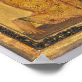 De Annunciation tempera en olieverf op hout Poster (Hoek)