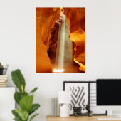 De Antelope Canyon in Arizona Poster (Thuiskantoor)