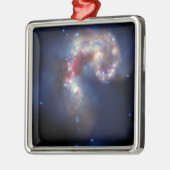 De Antennae Galaxies Metalen Ornament (Links)