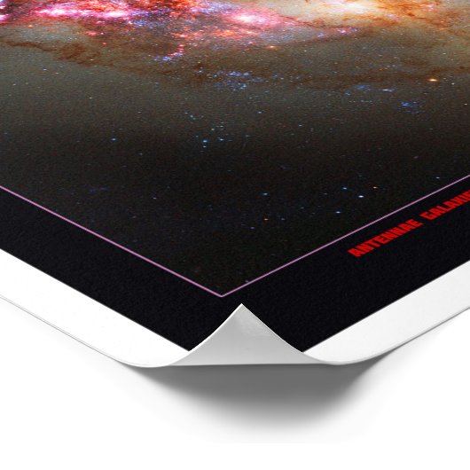 De Antennae Galaxies Poster (Hoek)