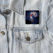 De Antennae Galaxies Vierkante Button 5,1 Cm (In situ)