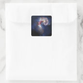 De Antennae Galaxies Vierkante Sticker (Tas)