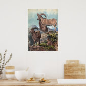 De Aoudad van Joseph Wolf Poster (Keuken)