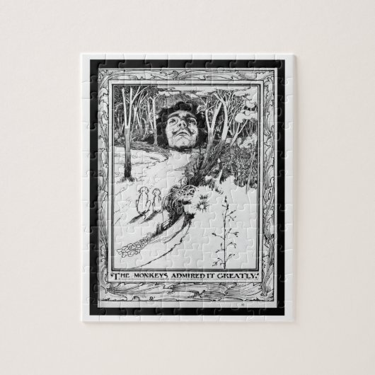 De apen gaven het veel toe legpuzzel (Verticaal)