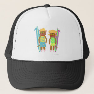De Apen van de Sok van Surfer Trucker Pet