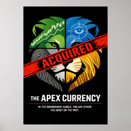De Apex-valuta zakelijke machtskunst Poster