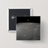 De Apollo 12 lunar module Intrepid Vierkante Button 5,1 Cm (Voorkant /achterkant)