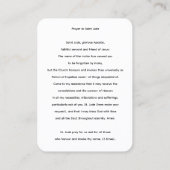 De apostel Judas Thaddeus bidt Kaart Visitekaartje (Achterkant)