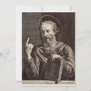De apostel Paulus door Philippe de Champaigne Bedankkaart