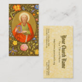 De apostel Paulus (PM 06), volbloed Visitekaartje (Voorkant / Achterkant)