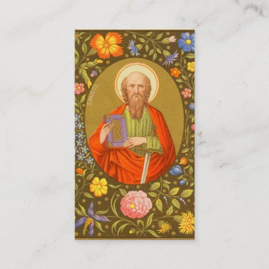 De apostel Paulus (PM 06), volbloed Visitekaartje (Voorkant)