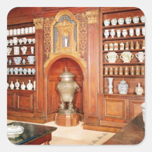 De apotheek van het ziekenhuis Saint-Jean Vierkante Sticker